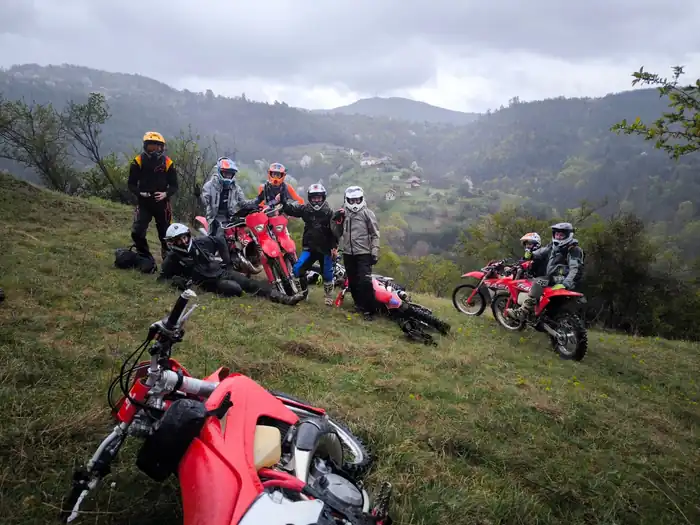 Mountain panorama from a Bansko enduro tour viewpoint