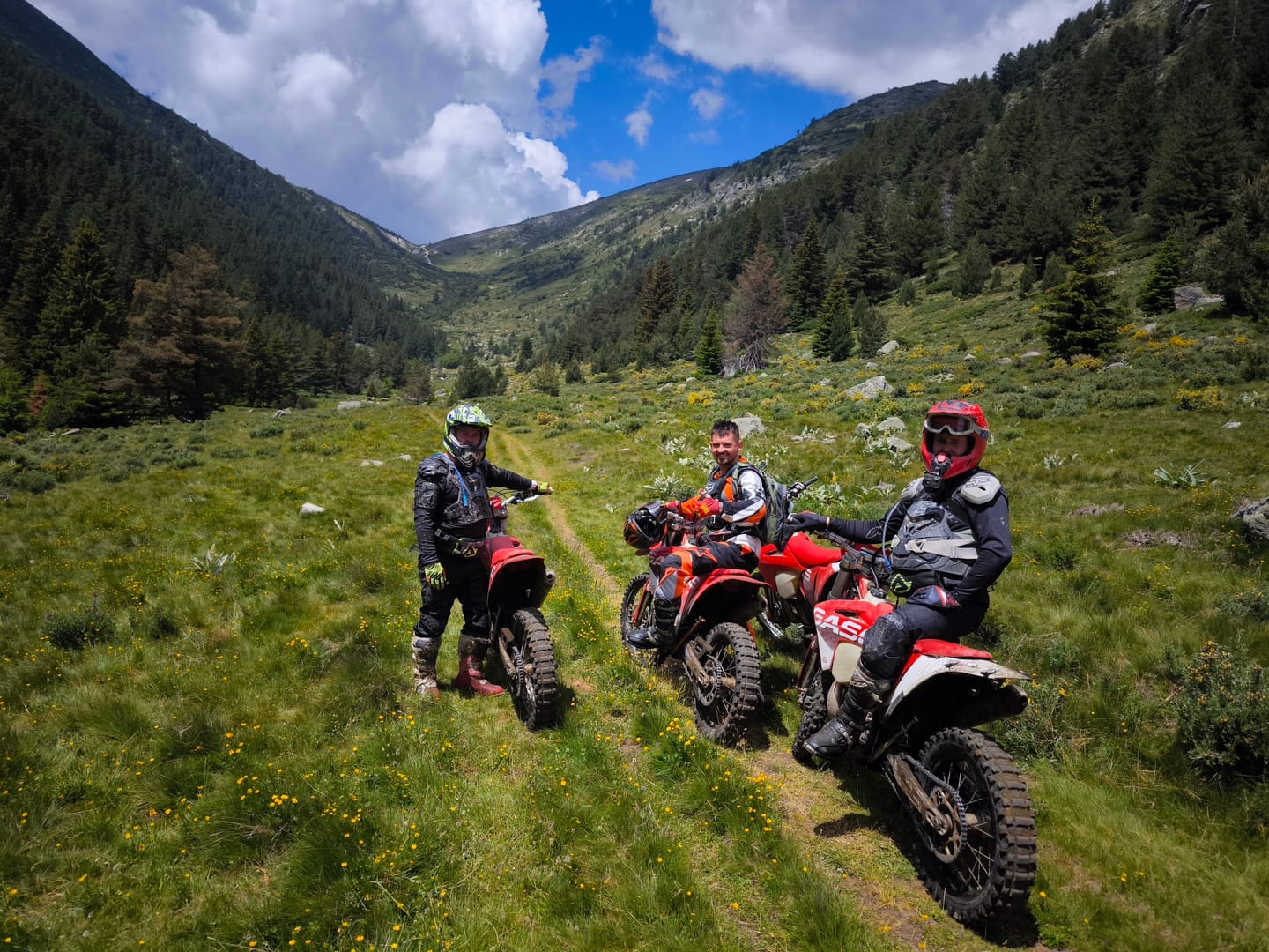 Stunning mountain trail adventure