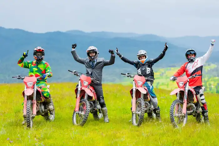 Mountain panorama from a Bansko enduro tour viewpoint